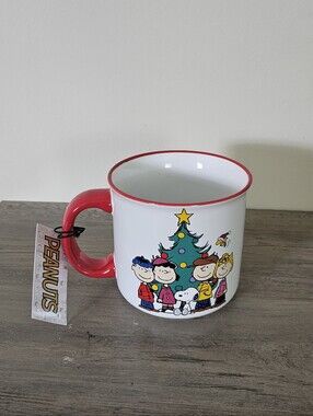 Peanuts Christmas Mug Coffee Cup Holiday Gift Charlie Brown